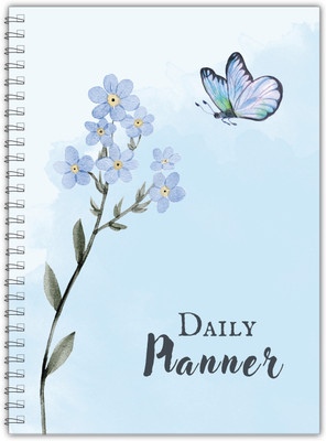 TimeWise Daily Planner Minimalist Schedule your Day Journal A5 Planner Unruled 140 Pages(Multicolor)
