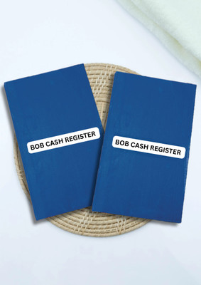 GAURAV ENTERPRISES BANK OF BARODA CASH REGISTER Regular Notebook Ruled 100 Pages(Elegant blue, Pack of 2)