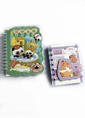 Madhavji Creations NA Pocket-size Diary unrulled 25 Pages(Multicolor, Pack of 2)
