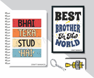 craft maniacs DIARY FRAME COMBO 2024 A5 Diary RULED 160 Pages(White)