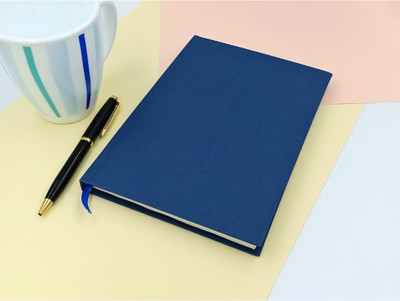 CRAFTOPIX Plain Executive Planner/ Diary A5 Note Book Unruled 192 Pages(Blue)
