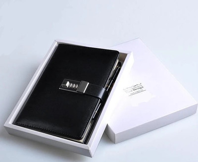 Care 4 lock diary A5 Diary Ruled 200 Pages(Black)