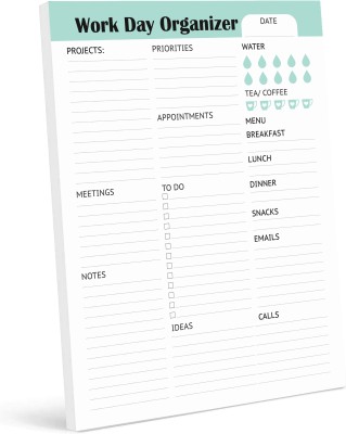 Inkdotpot Daily Planner A5 Planner Unruled 50 Pages(White)