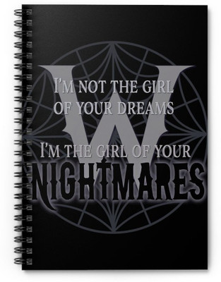 sabali Wednesday 2025 A5 Notebook Ruled 160 Pages(White)