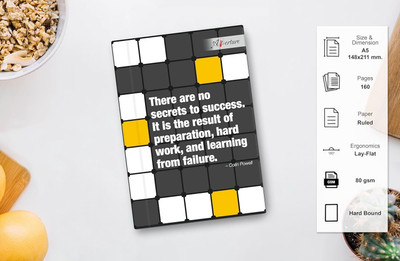 Aperture Inspirational Quotes A5 Diary | Motivational Journal with 80 GSM Paper A5 Diary Secret of Success 160 Pages(Yellow)