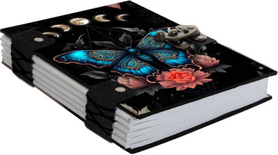 DI-KRAFT Printed Diary Notebook With Lock Clasp For Gift/Office Use (5*7 Inch,160 Pages) A5 Diary Unruled 160 Pages(Mutlicolor-5)