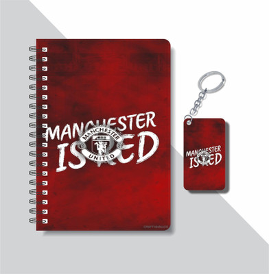 craft maniacs 2023 UNITED DIARY A5 Notebook RULED 160 Pages(Red)