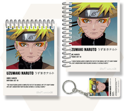 craft maniacs ITACHI UCHIHA A6 NOTEBOOKS A6 Notebook UNRULED 100 Pages(Multicolor)