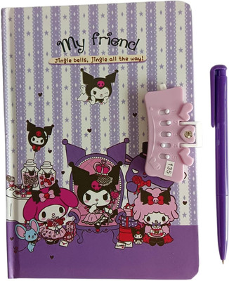 Paper Bear Kuromi Regular Diary Designer 80 Pages(Purple)