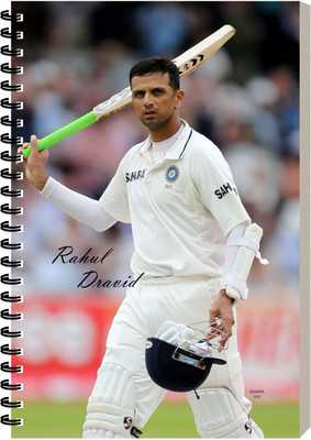 ESCAPER Rahul Dravid Spiral Notebook, Diary Perfect for Gift, Office, Travel A5 Diary Ruled 160 Pages(Rahul Dravid)