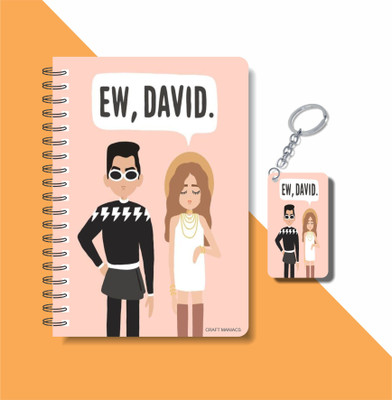 craft maniacs SCHITT'S CREEK COLLECTION A5 Notebook RULED 160 Pages(Multicolor)