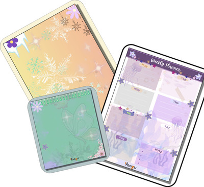 vaagu Pocket Notepad A5 Note Pad Unruled 50 Pages(Multicolor)