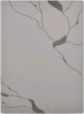 Pia Creations Veined Marbled Crackle Pattern Cover A5 Journal Single Line Rulled 192 Pages(Grey)