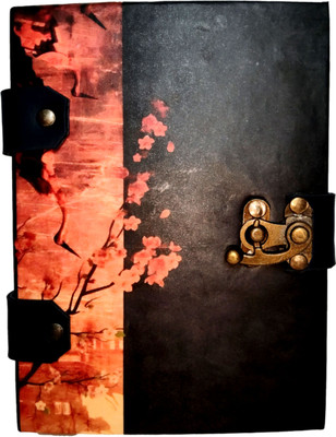 Design Dimension Handicraft handmade cardboard printed paper diary A5 Notebook Unruled 200 Pages(Multicolor)