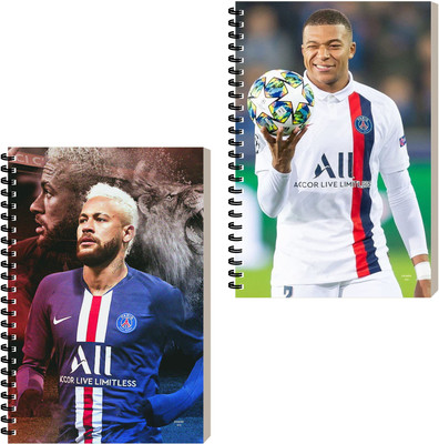 ESCAPER Football Player Aesthetic Diary, Executive Journal for Planning, Writing A5 Diary Ruled 160 Pages(Combo- C, Pack of 2)