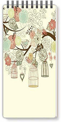Nourish ToDo List Note Pad_DRY Regular Note Pad Ruled 50 Pages(Birdcage)
