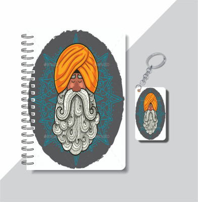 craft maniacs 2023 GOD DIARY + KEYCHAIN A5 Notebook RULED 160 Pages(Multicolor)