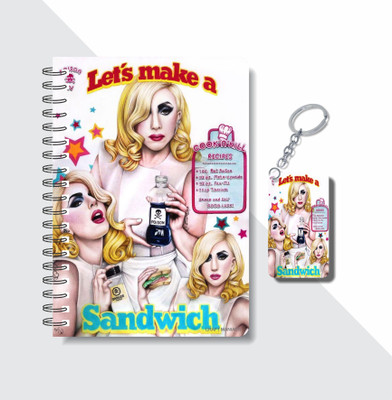 craft maniacs LADY GAGA 2023 NOTEBOOK COLLECTION A5 Notebook RULED 160 Pages(White)
