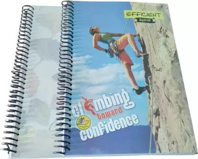 99KART A4 spiral note book A4 Notebook Rule 200 Pages(multycolor, Pack of 5)