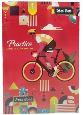 WONDERFUL Exercise Notebook A4 Notebook Sinle line ruled 168 Pages(Multicolor, Pack of 2)