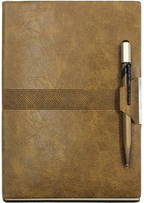 Viva Global FLAIR Leather PU Journal Diary Planner 80 GSM A5 Note Book RULED 192 Pages