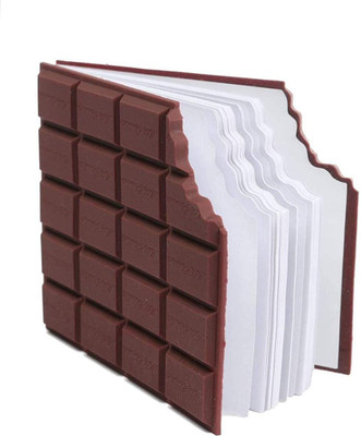 KHILONEWALA Chocolate Notepad Personal Desk Writing Pad With Chocolate Fragrance B5 Note Pad Unruled 60 Pages(Brown)