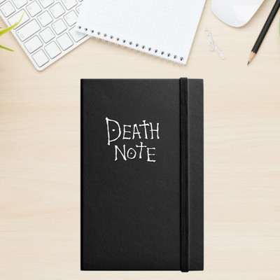 urban kiosk Death Note Diary Anime | Journal | Notebook with Elastic Band A5 Diary Ruled 174 Pages(Black)