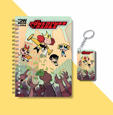 craft maniacs POWR PUFF GIRLS 2023 NOTEBOOK COLLECTION A5 Notebook RULED 160 Pages(White)