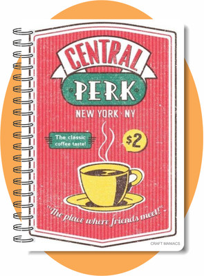 craft maniacs FRIENDS BEST COLLECTION A5 Notebook RULED 160 Pages(Pink)