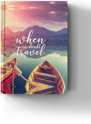 Macmerise When in Doubt Travel A5 Diary Ruled 100 Pages(Multicolor)