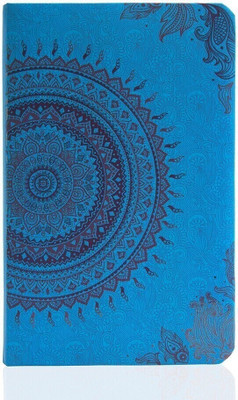 Doodle Ethnic Motif Diary Notebook A5, 80 GSM, 200 Pages A5 Notebook Ruled 160 Pages(Light Blue)