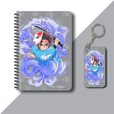 craft maniacs DEMON SLAYER 2023 NOTEBOOK COLLECTION A5 Diary RULED 160 Pages(White)