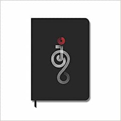 AKSHARYOGI Handmade A5 Notebook Ruled 100 Pages(Black)