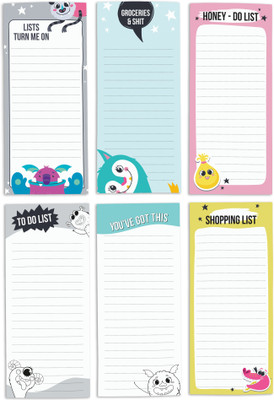 Inkdotpot Notepad Regular Note Pad Unruled 6 Pages(Light Blue, Pack of 6)