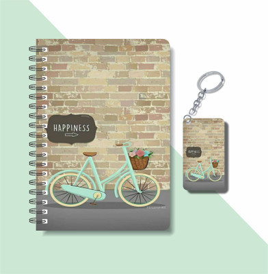 craft maniacs POSTERS 2023 DIARY & KEYCHAIN A5 Notebook RULED 120 Pages(Multicolor)