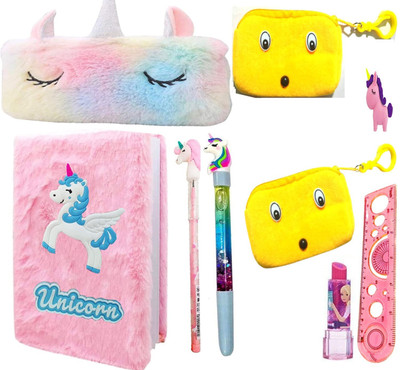 AASEFLEX Diary, pen Regular Diary 160 Pages(Pink, Blue, Pack of 7)