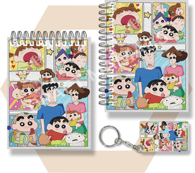 craft maniacs SHINCHAN NOTEBOOKS A6 Notebook UNRULED 100 Pages(Green)