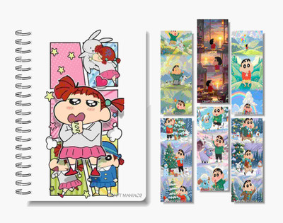 craft maniacs SITCOM COLLECTION 2025 A5 Notebook RULED 160 Pages(Multicolor)