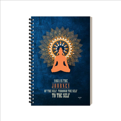 ESCAPER Yoga Is The Journey Fitness Diary, Travel Diary Notebook For Personal Use A5 Diary Ruled 160 Pages(Yoga Is The Journey)