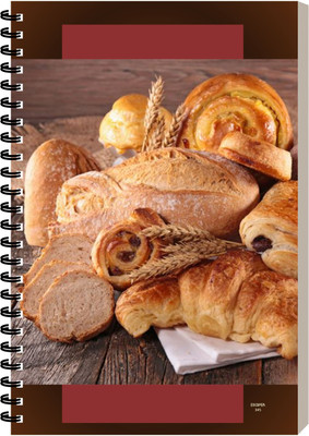 ESCAPER Fast Food Diary For Gift, Office Notepad, Designer Notebook, A5 Diary Ruled 160 Pages(Fast Food)