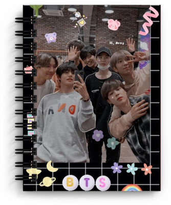 craft maniacs BTS 2023 NEW DIARY COLLECTION A5 Notebook RULED 160 Pages(White)
