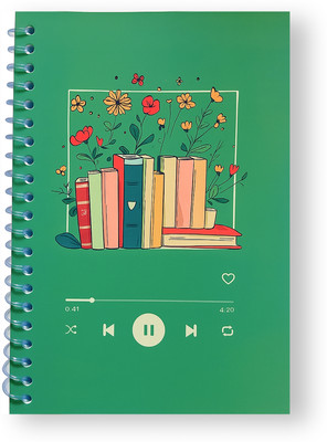GARGANDASSOCI SPECTRUM A5 Diary PLAIN AND UNRULLED 150 Pages(Green)