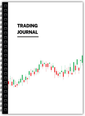 TimeWise Trading Journal Monochrome Stock Market Notebook Day Trade Log A5 Journal Unruled 130 Pages(Multicolor)