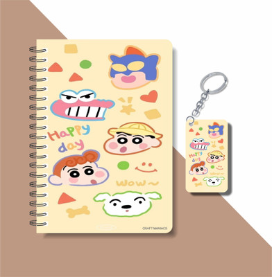 craft maniacs SHINCHAN 2023 NOTEBOOK COLLECTION A5 Notebook RULED 160 Pages(White)