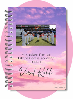 craft maniacs 2024 NOTEBOOK COLLECTION A5 Notebook RULED 160 Pages(White)