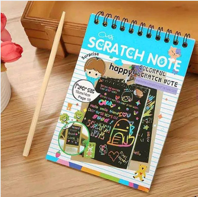 Rajguru Note Book Kids Scratch Note Book A6 A6 Note Book No 10 Pages(Multicolor)