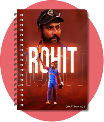 craft maniacs CRICKET 2024 NOTEBOOK COLLECTION A5 Diary RULED 160 Pages(White)