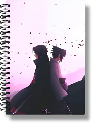 buddytales Itachi Uchiha anime notebook A5 Notebook unruled 120 Pages(Multicolor)