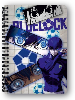 Goku Ki Dukan Blue Lock Anime Notebook |Free Stickers A5 Diary Unruled 150 Pages(Mulitcolour)