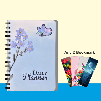 ThinkcCrafts Plannar A5 Planner 160 Pages(Light Blue)